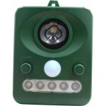 Debuns - repulsif d'oiseaux a ultrasons solaire exterieur, double charge solaire, conception etanche, ...