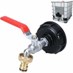 Debuns - robinet cuve 1000l avec adaptateur robinet tuyau arrosage, s60x6 ibc raccord robinet. .