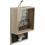 Décapsuleur mural & bac 'brasserie' 26cm naturel Décapsuleur mural & bac 'brasserie' 26cm naturel