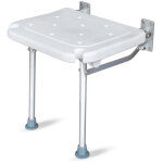 Decdeal - banc de douche pliant, si�ge de douche mural, tabouret de chaise de salle de bain, avec fente ...