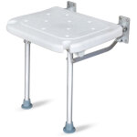 Decdeal - banc de douche pliant, sige de douche mural, tabouret de chaise de salle de bain, avec fente ...