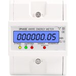 Decdeal - compteur d'nergie triphas  4 fils 220 / 380 v 5 - 80 a consommation d'nergie kwh compteur ...