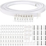 Decdeal - ensemble de rails de rideaux pour plafond de maison, 5m, montage sup�rieur, tringle de fen�tre ...