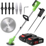 Decdeal - tondeuse � gazon �lectrique, batterie li - ion rechargeable, coupe - herbe sans fil, lib�ration ...