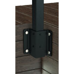 Deco fer forge - platine d'angle ext�rieur pour fixation lat�rale