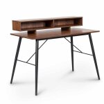 Deco in paris - bureau style industriel avec niches en bois et métal noir marline Deco in paris - bureau style industriel avec niches en bois et métal noir marline