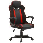 Deco in paris - fauteuil de bureau gaming noir et rouge micron