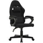 Deco in paris - fauteuil de bureau en tissu noir ghost