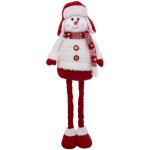 Dco de nol bonhomme de neige tlescopique en habit rouge et blanc h maxi 78 cm - feeric christmas