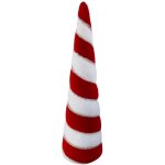 D�co de no�l cone rouge et blanc h 40. 5 cm - feeric christmas