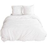 C�t� d�co - parure de lit - 100% microfibre lav�e