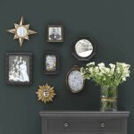 Decoclico factory - set de 7 cadres et miroirs style baroque - noir