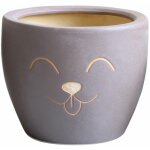 Cache pot petsy taupe en terre cuite 13 cm