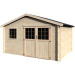 D�cor et jardin - abri de jardin bois torcal 398x298 cm - surface utile : 10, 14 m� - �paisseur : 34 ...