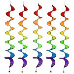 D�coratif de jardin 5pcs animal spirale moulin � vent, girouette spirale, pour pelouse, jardin, cour, ...