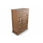 Commode 27 tiroirs - bois - marron - décoration d'autrefois Commode 27 tiroirs - bois - marron - décoration d'autrefois