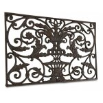 Decoration d ? autrefois - paillasson rectangulaire fonte - fonte - marron - d�coration d'autrefois