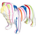 Dcoration bouledogue anglais blanc