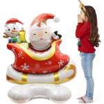 Dcorations gonflables de nol pre nol avec un traneau de rennes dcor pour la fte de nol intrieur ...