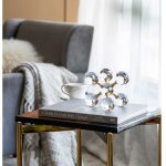 La grande prairie - d�coration mol�culaire m�tal verre 17cm