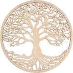 Dcoration murale arbre de vie en bois arbre de vie art mural cadeau de pendaison de crmaillre dcoration ...