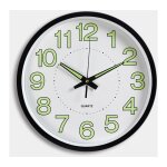 Dcoration muralehorlogehorloge murale  chiffres, pendule murale fluorescente silencieuse pour le salon, ...
