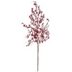 D�coration de no�l branche de fruits rouges 45 cm