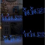 Dcoration de nol d'extrieur renne et traneau 576 led - dcoration de nol - clairage de nol - dcoration ...