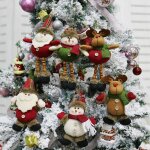 Dcorations de nol en peluche, lot de 6 dcorations de nol  suspendre, pendentif de saison festive ...