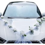 Décoration voiture mariage, kit de décoration de voiture de mariage, fleurs artificielles blanches et ... Décoration voiture mariage, kit de décoration de voiture de mariage, fleurs artificielles blanches et ...