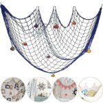 D�corer les filets de p�che, 1. 5 x 2m filet de p�che d�coration murale plage filet de p�che sur le th�me ...