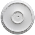 Decosa rosace elsa -  35 cm - polystyrne - blanc - 1 pce