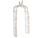 D�coshop26 - arche � rosiers arceau de jardin roses plantes grimpantes m�tal marron vieilli 100003925 ...