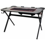 D�coshop26 - bureau table d'informatique 120x75cm porte - gobelet porte - casque en mdf et m�tal noir ...