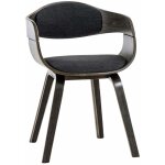 Décoshop26 - chaise de bureau sans roulettes visiteur en tissu et bois design retro et confort maximal ... Décoshop26 - chaise de bureau sans roulettes visiteur en tissu et bois design retro et confort maximal ...