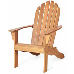 Chaise de jardin adirondack en bois résistant aux intempéries avec dossier incurvé charge 170kg couleur ... Chaise de jardin adirondack en bois résistant aux intempéries avec dossier incurvé charge 170kg couleur ...