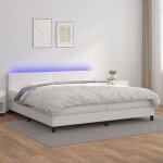 D�coshop26 - furniture limited - sommier � lattes de lit avec matelas et led b