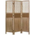 D�coshop26 - paravent 3 panneaux en bois avec motif 170x120cm par06074