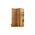 Décoshop26 - paravent 3 panneaux marron en bois et bambou 132x175 cm par06066 Décoshop26 - paravent 3 panneaux marron en bois et bambou 132x175 cm par06066