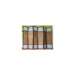 Dcoshop26 - paravent 6 panneaux marron en bois et bambou 264x175 cm par06012