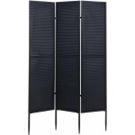 Décoshop26 - paravent de jardin cloison de séparation brise - vue 3 panneaux en métal 200x121cm noir ... Décoshop26 - paravent de jardin cloison de séparation brise - vue 3 panneaux en métal 200x121cm noir ...