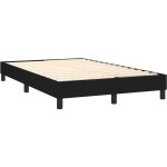 D�coshop26 - sommier � lattes sur pieds cadre de lit 120x200 cm tissu noir tdl0207030