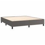 D�coshop26 - sommier � lattes sur pieds cadre de lit 180x200 cm synth�tique gris tdl0207221