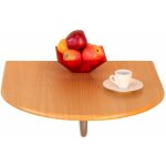 Dcoshop26 - table pliante murale demi - ronde en mdf htre dec05015