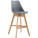 Décoshop26 - tabouret de bar style scandinave avec repose - pieds en bois assises en plastique et synthétique ... Décoshop26 - tabouret de bar style scandinave avec repose - pieds en bois assises en plastique et synthétique ...