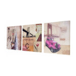 D�coshop26 - toile de d�coration murale tableaux new york kit de 3 pi�ces 150x50cm dec04049
