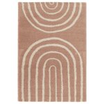 Décoweb - tapis à poils longs - rainbow - rose - 120 x 170 cm Décoweb - tapis à poils longs - rainbow - rose - 120 x 170 cm