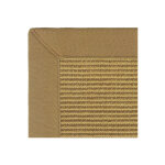 D�coweb - tapis sisal grosses boucles - cuba paille dor�e - ganse lin camel - 200 x 200 cm