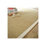 Dcoweb - tapis sisal - kidara naturel - ganse cru - 200 x 290 cm