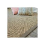 D�coweb - tapis sisal - kidara orge - ganse taupe - 120 x 170 cm